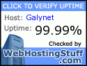operatividad Galynet monitorizada desde webhostingstuff uptime Galynet